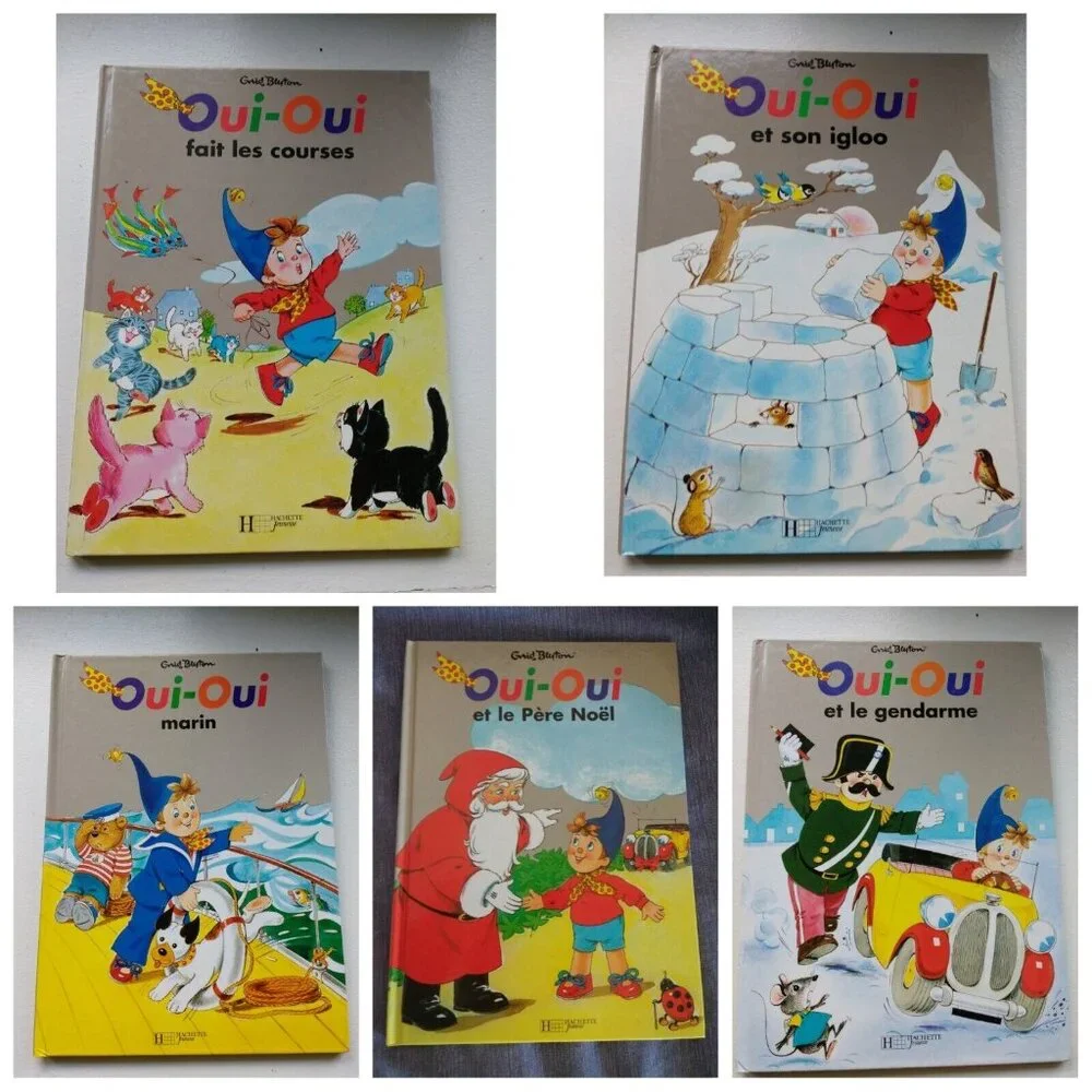 Oui-Oui igloo, Gendarme, Pere Noel, Marin, Fait les Courses by Enid Blyton New